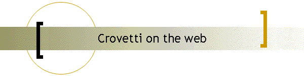 Crovetti on the web